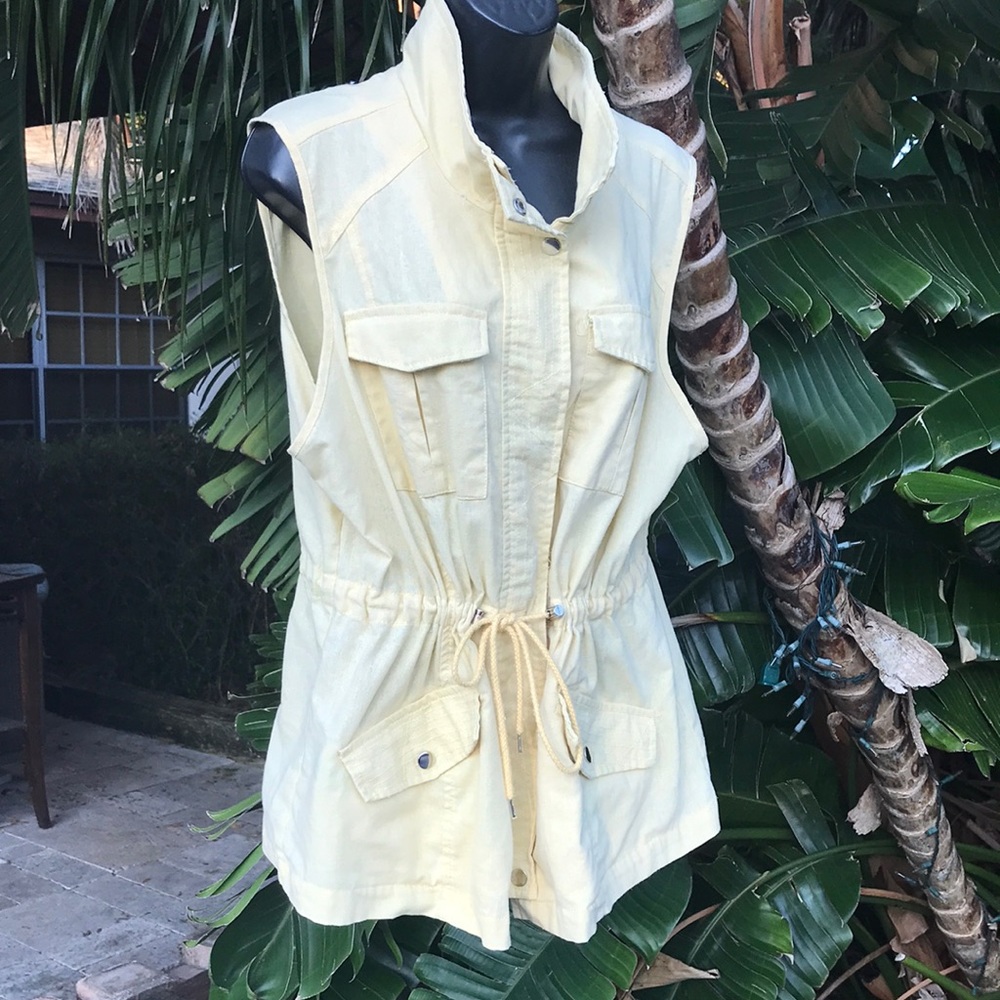 New directions Linen Blend cargo vest